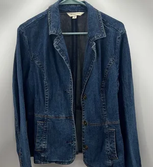 St. John's Bay Dark Blue Denim Jacket thumbnail 1