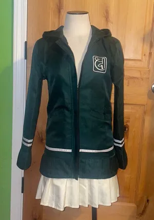 Chiaki Nanami Cosplay Anime High School Costume Jacket & Skirt EUC S WITH Pink Wig & Hair Clip; WITHOUT Shirt, Tights, or Pink Tie thumbnail 1