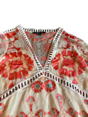 For Love And Lemons Barcelona Mini Dress Embroidered Rare Boho Size XS Women's thumbnail 3