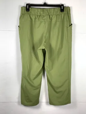 Reel Legends Olive Green Wide-Leg Crop Pants thumbnail 8