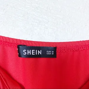 SHEIN Red Side Ruched Dress Size Medium thumbnail 6