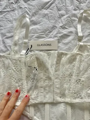 Glassons white corset top thumbnail 2