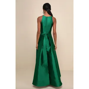 Lulus Broadway Show Emerald Green High-Low Gown Formal Glam Party Medium NWT thumbnail 3