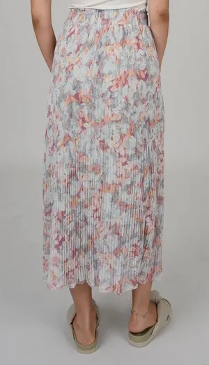 Nordstrom FLORAL PLEAT MAXI SKIRT PLEATED thumbnail 2
