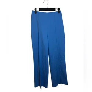 Alice + Olivia Sky Blue Paradise High Rise Cropped Wide Leg Pants thumbnail 3
