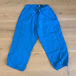 Basic Pleasure Mode Dolphin Cargo Parachute Pants Size UK 6 XS in Blue thumbnail 1