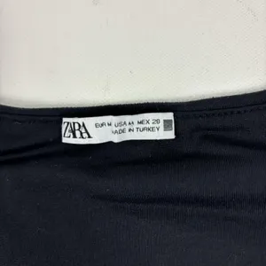 ZARA Bodysuit Womens M‎ Black One Piece Jersey Stretch Slimming High Leg thumbnail 3