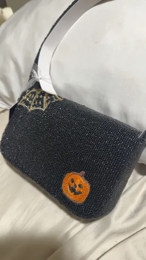 Beaded handmade Halloween purse thumbnail 7