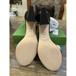 Kate Spade‎ Black Crinkle Patent Leather Sandal Susane Size 8.5 Heeled Formal thumbnail 7
