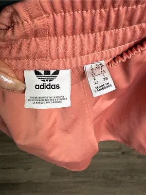 adidas Women’s Coral Athletic Shorts with White Stripes thumbnail 5