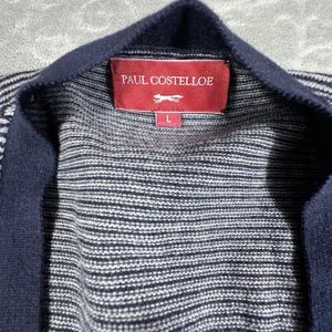 VTG Paul Costelloe Sweater Womens Large Striped Long Sleeve Button Up Old Money thumbnail 3