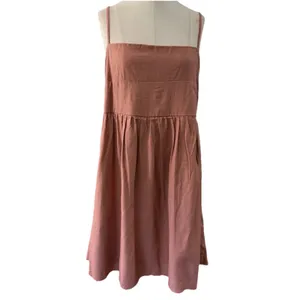 Altar'd State Women's Metallic Copper Tie Back Mini Dress size XXL NWT thumbnail 3