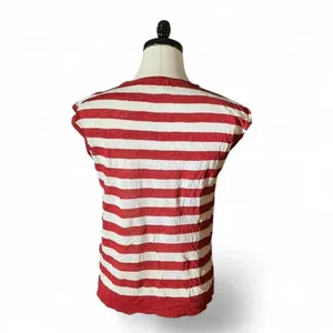 B.yu Made in Italy Fisherman Striped T-Shirt‎ Coastal Sustainable Women's Size L thumbnail 3