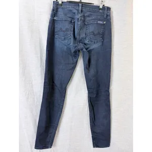 7 For All Mankind‎ Gwenevere Skinny Jeans Dark Wash Size 26 thumbnail 2