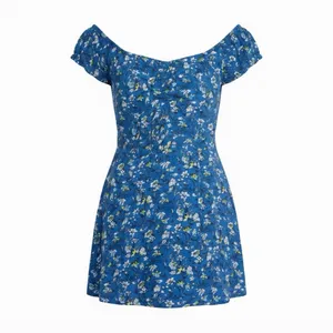 Loveappella Blue Floral Fit & Flare Dress Size XL thumbnail 2