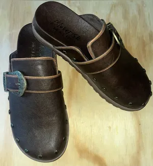Blowfish vegan Leather Slip-On Mule with Antiqued Buckle thumbnail 1