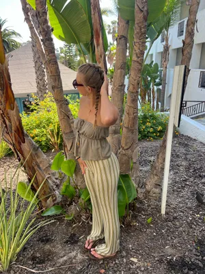 Striped pants Green Size XS thumbnail 2