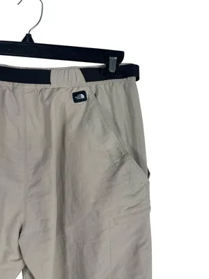 The North Face Women’s Hiking Cargo Capri Beige Nylon Trail Outdoor Pants L thumbnail 8