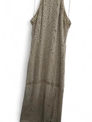 Guess Rosemary maxi dress with slit and lace details. Size L . thumbnail 4