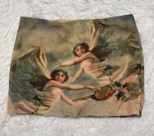Edikted Art-Print Beige & Green Mini Skirt thumbnail 1