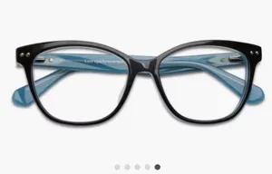 Kate Spade Adrie Black and Mint Eyeglasses with Pink Case thumbnail 8