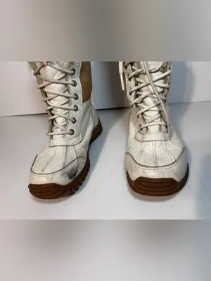 UGG SN 3235 shearling winter snow lace up boots women size 7 thumbnail 4