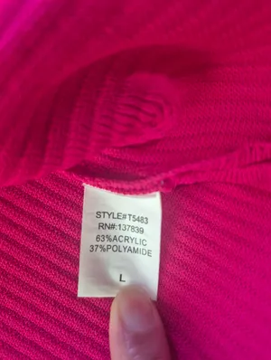 Dreamers By Debut Ribbed Crossback Crop going out summer pink Top Size Large thumbnail 4