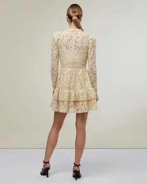 Rachel Parcell Metallic Lace Mini Dress thumbnail 3