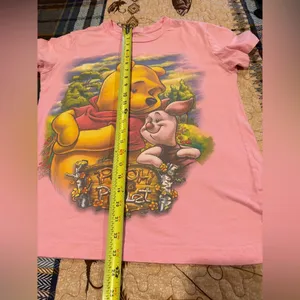 Disney Collection Pink Winnie Pooh & piglet Short Sleeve Tee womens M thumbnail 9