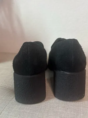 Life Stride Black Suede Block Heel Loafers Size 7.5 thumbnail 3