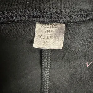 Victorias Secret Black Love Rhinestone Foldover Waist Cropped Leggings L 330785 thumbnail 3
