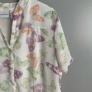 vintage butterfly blouse thumbnail 3