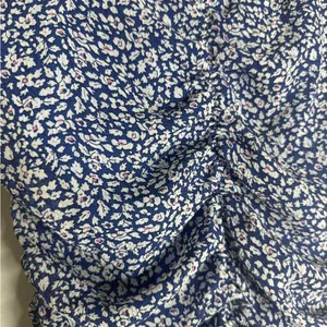 Lulus Small‎ Blue Floral Ruched Mesh Bodycon Dress CP thumbnail 5