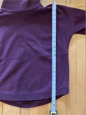 Athleta Cozy Karma Funnel Neck Sweatshirt in Plum Purple Size XS thumbnail 9