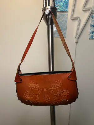 Genuine Leather Brown tote bag thumbnail 4