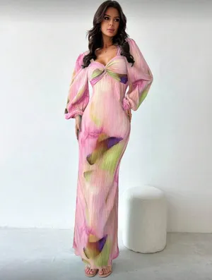 Shein Floral Dress Maxi thumbnail 1