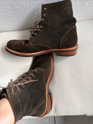 Nisolo Brown Suede Lace-Up Ankle Boots thumbnail 12