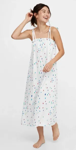 Brooke Wright Designs Dress XS S Small Summer Cotton Maxi Boho Resort thumbnail 1