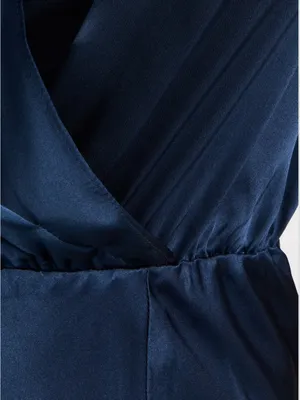 NWT Amanda Uprichard Matthew’s dress, navy blue “ink” 100% silk size XS thumbnail 6
