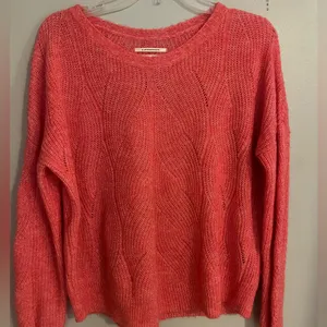 Anthropologie‎ Women's Keely Wool Blend Cable Knit Soft Pink Cozy Sweater Small thumbnail 1