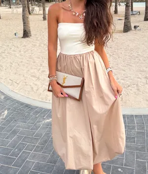 Boutique Bubble Hem Midi Dress thumbnail 3