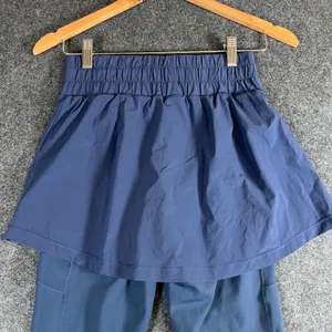 POPFLEX Women XXS Navy‎ Blue Skirted Leggings 25" Inseam High Waist Activewear thumbnail 7
