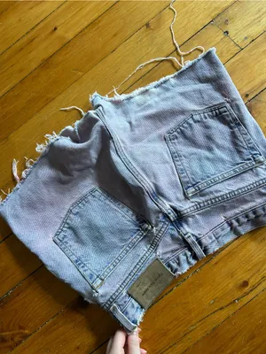 Calvin Klein vintage purple wash distressed shorts 28 thumbnail 6