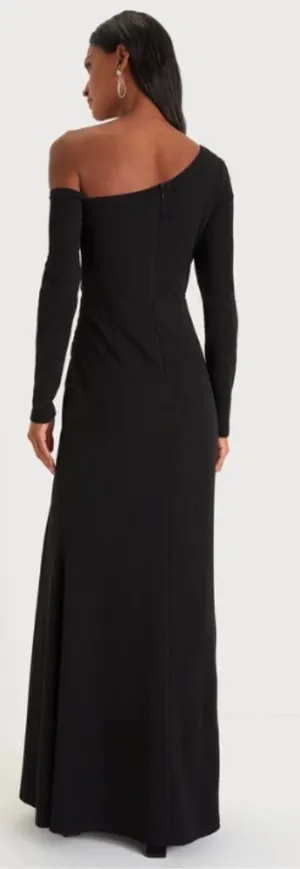 LULU's Prom Wedding Sexy Chic Modern Minimalistic Chic Assymetrical Maxi thumbnail 1