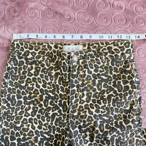 We the Free People Leopard Print High Waist Skinny Jeans SZ 27 Boho thumbnail 7