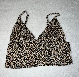 ZARA Animal Print Crop Top thumbnail 3