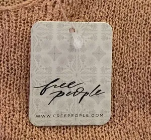 FP Beach Peach Orange Pink Pullover Round Hem Tank NWT Knit Small Casual Preppy thumbnail 8