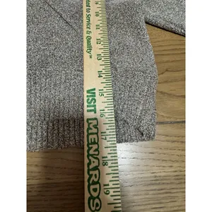 FREE PEOPLE‎ FP Going For Gold V Neck Wrap Crop Sweater Long Sleeve Knit Size XS thumbnail 9