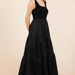 Mittoshop‎ Mix Media Square Neck Maxi Dress thumbnail 3