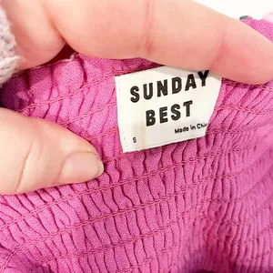Sunday Best Sinatra Smocked Puff-Sleeve Crop Blouse Top Jam Packed Floral Small thumbnail 4